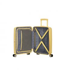 American Tourister Валіза American Tourister, Soundbox, поліпропілен, мала, 55см, 35.5/41л, TSA, 4 колеса, EXP, пастельно-жовтий