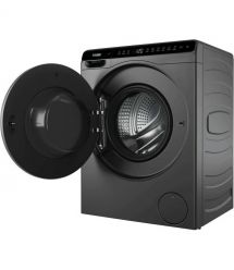 Haier Стиральная машина фронтальная, 5кг, 1200, A, 42/3см, дисплей, инвертор, люк черный, Wi-Fi, высота 70см, серебристый