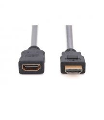 Digitus Кабель HDMI High speed + Ethernet (AM/AF) 2.0м, чорни
