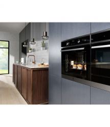 Electrolux Духовой шкаф электрический, 72л, A+, пара, дисплей, конвекция, телескопические направляющие, черный