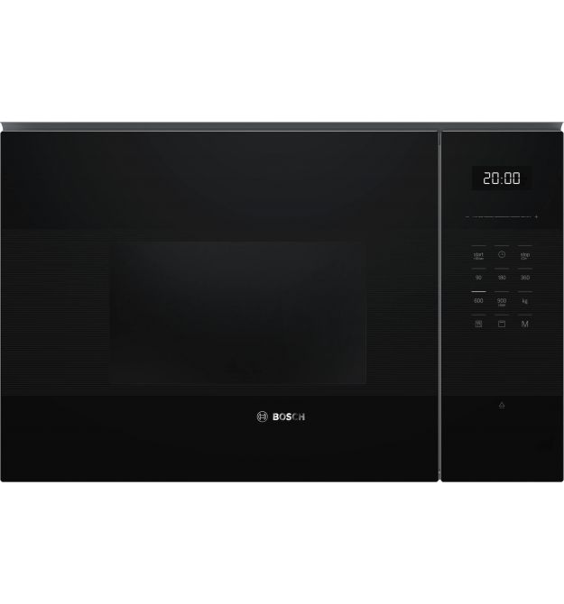 Bosch Bosch Microwave oven built-in, 25L, electronic control, 900W, grill, display, black