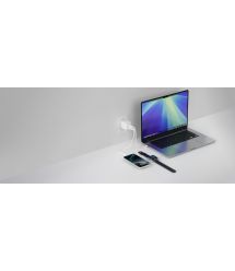 Belkin Зарядний пристрій мережевий Belkin 70Вт 2хUSB-С/USB-A GAN PD PPS, білий