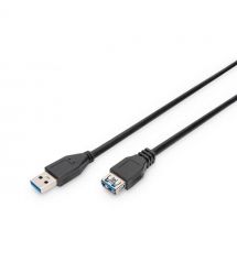 Digitus Кабель USB 3.0 (AM/AF) 3.0м, черный