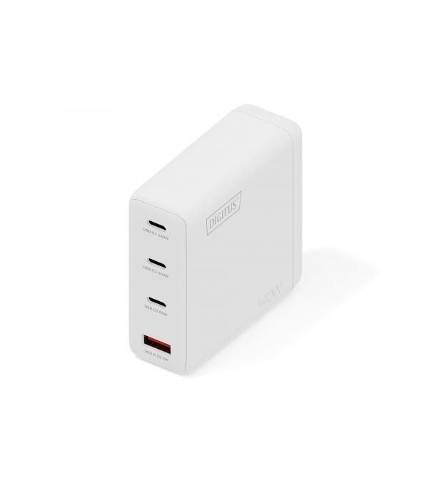 Digitus Зарядное устройство GaN 3хUSB-C, 1хUSB-A, 140W