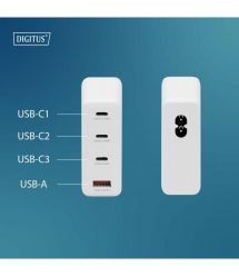 Digitus Зарядное устройство GaN 3хUSB-C, 1хUSB-A, 140W
