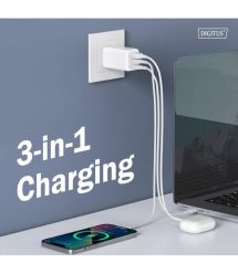 Digitus Зарядное устройство GaN 2хUSB-C, 1хUSB-A, 67W