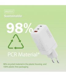 Digitus Зарядное устройство GaN 2хUSB-C, 1хUSB-A, 67W