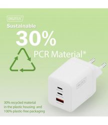 Digitus Зарядное устройство GaN 2хUSB-C, 1хUSB-A, 100W