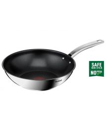 Tefal Сковорода ВОК Intuition, 28см, нержавеющая сталь.