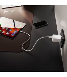 Digitus Зарядное устройство GaN 1хUSB-C, 1хUSB-A, 30W
