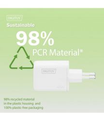 Digitus Зарядное устройство GaN 1хUSB-C, 1хUSB-A, 45W