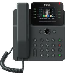 Fanvil Телефон IP V62G-Black 2xGE LAN, 12 SIP линий, 21 DSS клавиша, VPN, SW Linux, PoE, 2.8" цветной дисплей, черный