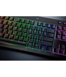 Razer Razer Keyboard mechanical BlackWidow V4 Low-profile HyperSpeed, 104key, Green Switch, USB-A/WL/BT, EN, RGB, black