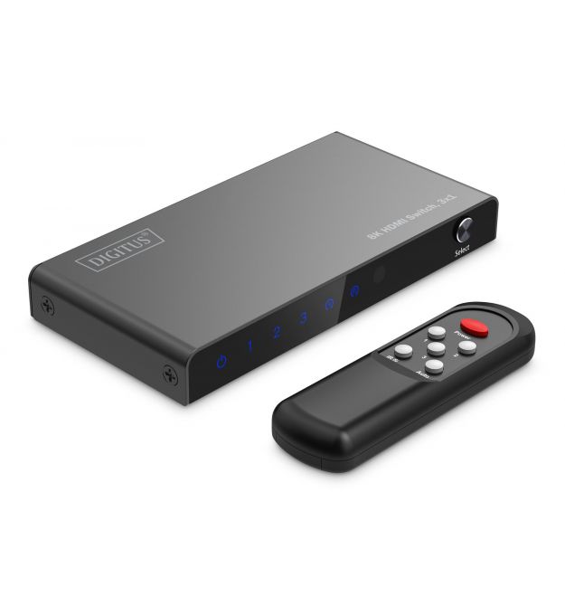 Digitus Видеокоммутатор UHD HDMI (INx3 - OUTx1), 8K