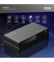 Digitus Видеокоммутатор UHD HDMI (INx3 - OUTx1), 8K