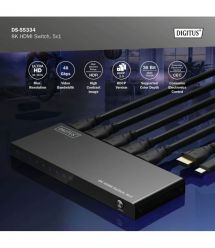 Digitus Видеокоммутатор UHD HDMI (INx5 - OUTx1), 8K
