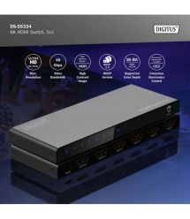 Digitus Видеокоммутатор UHD HDMI (INx5 - OUTx1), 8K