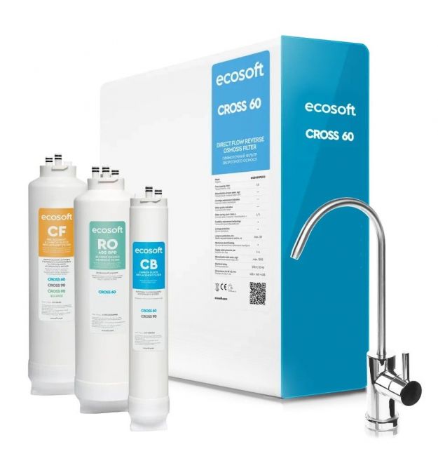 Ecosoft Фільтр зворотного осмосу Ecosoft Cross60, мембрана 400gpd