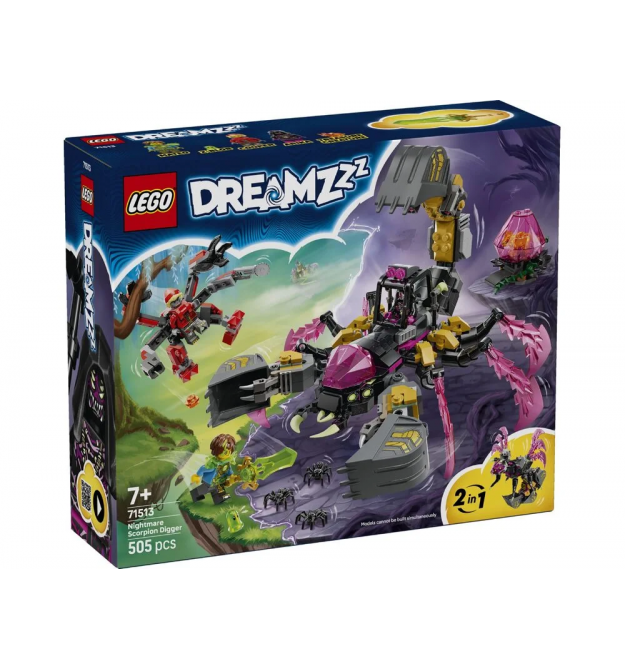 LEGO Конструктор LEGO DREAMZzz Кошмарний землекоп-скорпіон