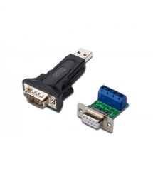Digitus Адаптер USB 2.0 to RS232, RS485 incl., чорний