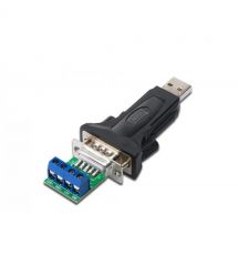 Digitus Адаптер USB 2.0 to RS232, RS485 incl., чорний