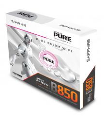 SAPPHIRE Материнская плата PURE B850M WIFI sAM5 B850 4xDDR5 M.2 HDMI DP WiFi BT mATX