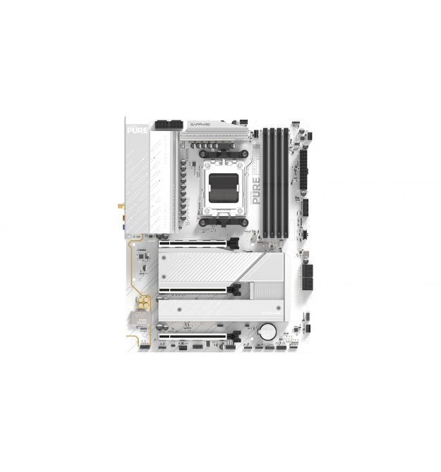 SAPPHIRE Материнская плата PURE B850A WIFI7 sAM5 B850 4xDDR5 M.2 HDMI DP WiFi BT ATX