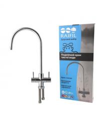 Ecosoft Кран подвійний RAIFIL Duo хром