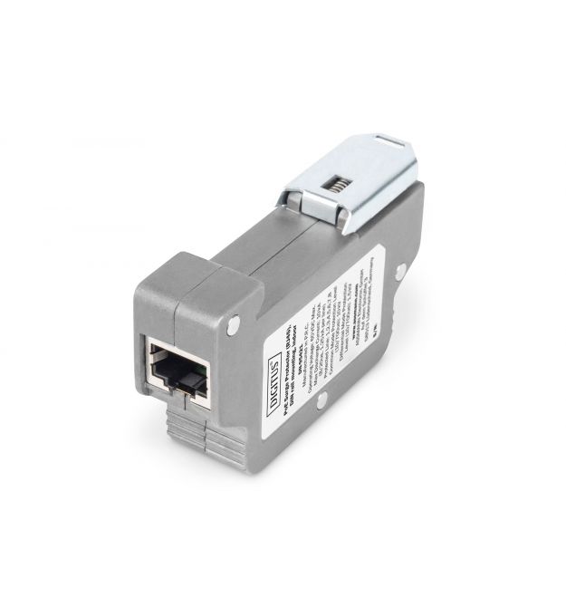 Digitus Ограничитель перенапряжения PoE (RJ45), монтаж на DIN-рейку, внутренний
