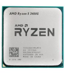 AMD ЦПУ Ryzen 5 3400G 4C/8T 3.7/4.2GHz Boost 4Mb Radeon RX Vega 11 GPU Picasso AM4 65W TRAY