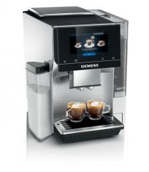 Siemens Siemens Coffee machine, 2.4L, auto capuchino maker, LED display, auto recipe-20, black-silver