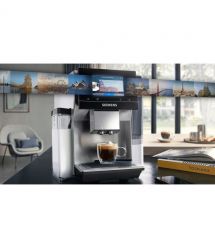 Siemens Siemens Coffee machine, 2.4L, auto capuchino maker, LED display, auto recipe-20, black-silver