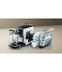 Siemens Siemens Coffee machine, 2.4L, auto capuchino maker, LED display, auto recipe-20, black-silver