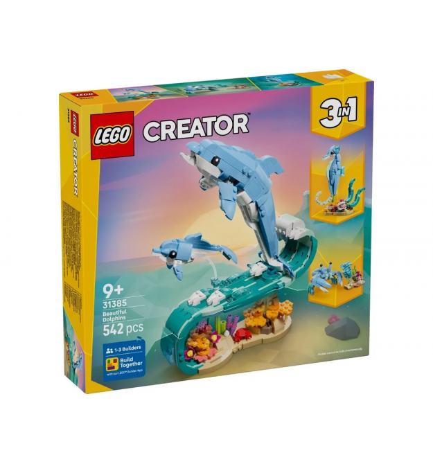 LEGO Конструктор LEGO Creator Морські тварини: красиві дельфіни