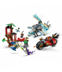 LEGO Конструктор LEGO Ninjago Автомобільна битва ніндзя біля будинку на дереві