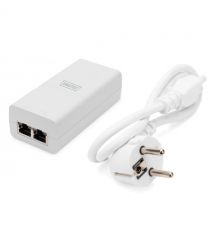 Digitus PoE-Инжектор PoE+ 802.3at, 10/100/1000 Mbps, Output max. 48V, 30W, белый
