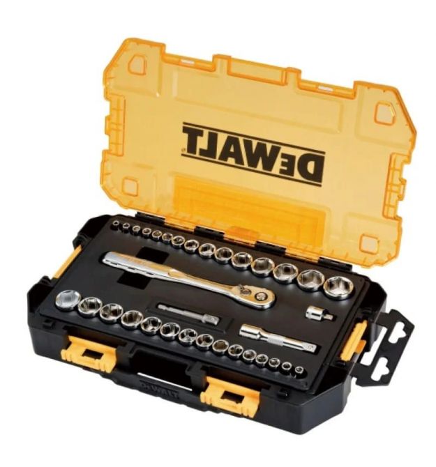 DeWALT DeWALT set of heads, 1/4", 3/8" case, 34pcs