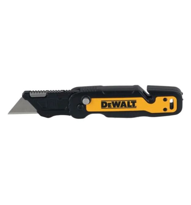 DeWALT DeWALT knife construction trapezoidal folding, with fixed blade, plastic body, 82mm