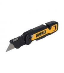 DeWALT DeWALT knife construction trapezoidal folding, with fixed blade, plastic body, 82mm