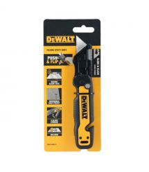 DeWALT DeWALT knife construction trapezoidal folding, with fixed blade, plastic body, 82mm