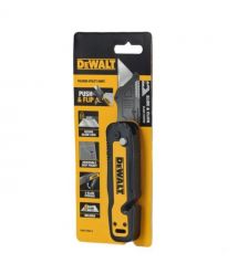 DeWALT DeWALT knife construction trapezoidal folding, with fixed blade, plastic body, 82mm