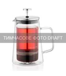 ARDESTO Френч-прес Ardesto Black Mars з подвійними стінками 650мл, боросилікатне скло, нержавіюча сталь, прозорий