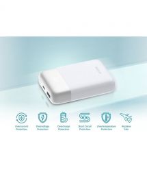 D-Link Акумулятор портативний литій-ионний Power Bank 10000мА*год 18Вт 1xUSB-A, 1xUSB-C, белый