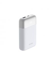 D-Link Акумулятор портативний литій-ионний Power Bank 10000мА*год 18Вт 1xUSB-A, 1xUSB-C, белый