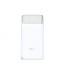 D-Link Аккумулятор портативний литій-ионний Power Bank 20000мАч, 65Вт PD 3.0, QC 3.0, 2xUSB-C, 1xUSB-A з дисплеем, белий