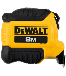 DeWALT Рулетка DeWALT COMPACT, 8мх28мм, з фіксатором змотування, АБС-пластик, магніт