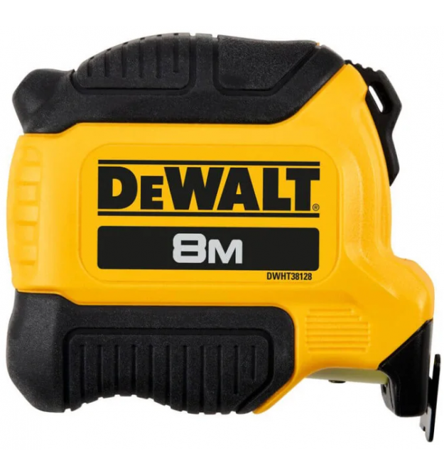 DeWALT Рулетка DeWALT COMPACT, 8мх28мм, з фіксатором змотування, АБС-пластик, магніт