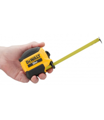 DeWALT Рулетка DeWALT COMPACT, 8мх28мм, з фіксатором змотування, АБС-пластик, магніт