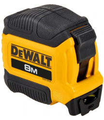 DeWALT Рулетка DeWALT COMPACT, 8мх28мм, з фіксатором змотування, АБС-пластик, магніт