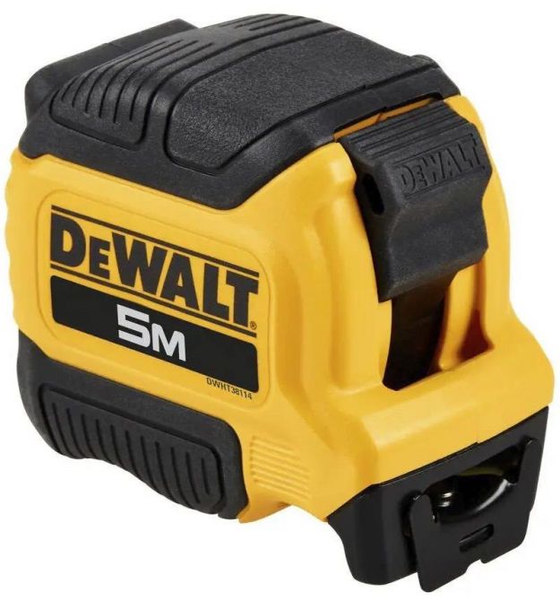 DeWALT Рулетка DeWALT COMPACT, 5мх28мм, з фіксатором змотування, АБС-пластик, магніт